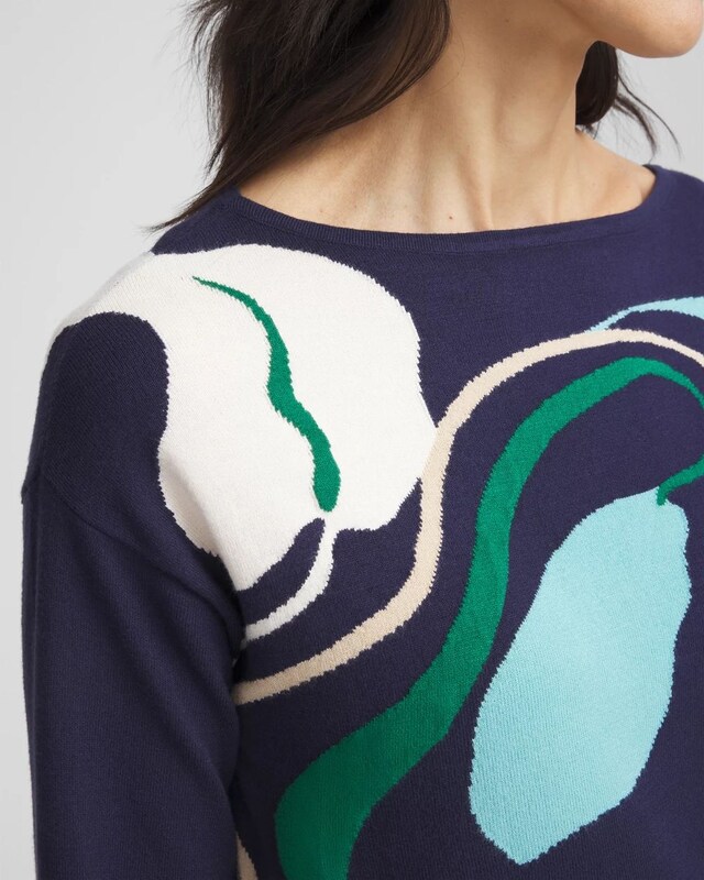 Wildflower Intarsia Pullover - image 4